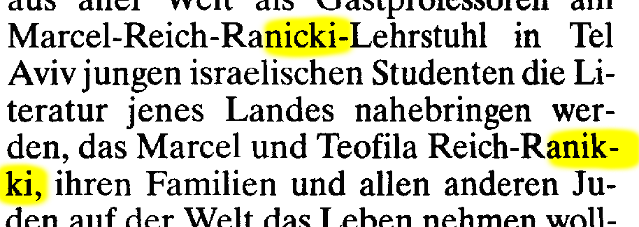 Reich-Ranicki – Reich-Ranikki